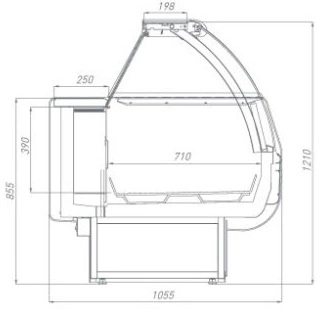 007e06f767d81b80cd14dfb403f868b5.webp Витрина холодильная BRANDFORD AURORA Slim 190 низкотемпературная