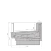 Витрина холодильная BRANDFORD AURORA SQ 125 рыба на льду SELF