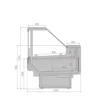 Витрина холодильная BRANDFORD AURORA Slim SQ PLUG-IN 375 вентилируемая