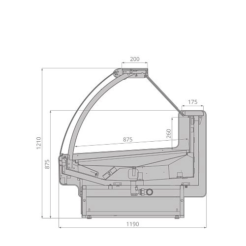 762f523bca51c8807b283da69c010906.webp Витрина холодильная BRANDFORD AURORA 125 рыба на льду