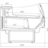 Витрина холодильная BRANDFORD AURORA Slim PLUG-IN 375 вентилируемая SELF