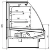 d0d990b4ce023ae092911b954a752658.webp Горка холодильная BRANDFORD AURORA 250 TOP LIGHT вертикальная