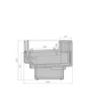 Витрина холодильная BRANDFORD AURORA Slim SQ 250 рыба на льду SELF