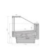 Витрина холодильная BRANDFORD AURORA SQ 250 рыба на льду