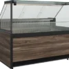 Витрина холодильная CARBOMA GC111 VM 0,94-1 газлифт, динамика 1008 темный дуб
