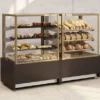 Витрина хлебная CARBOMA KC70 N 0,9-1 Bread (хлебная 0,9 Carboma Cube Техно) со стеклом 9006-9005