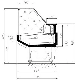 unmgnphoo5xw543pl5l8gxnjaxbsmai9.webp Витрина холодильная АРИАДА Altair Cube ВН75-1500
