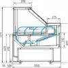 Витрина холодильная CARBOMA GC111 VM 0,94-1 газлифт, динамика 1008 темный дуб