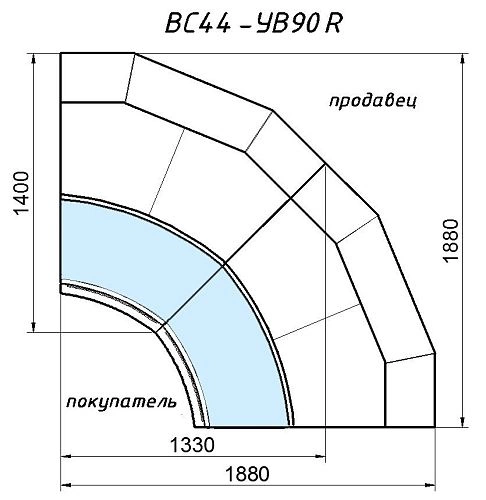 y8f857rvyyvzzfyfciu0w883np56z3im.webp Витрина холодильная АРИАДА Bern Cube ВС44-УВ90R