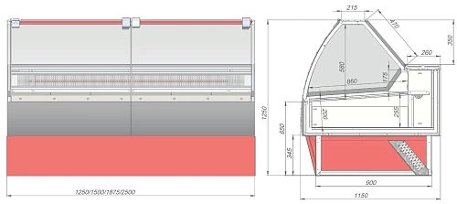 04fl2wkqqvy304uh4rtmzg2zz1ucglxc.webp Витрина холодильная для икры KIFATO Аляска 1250 вентилируемая
