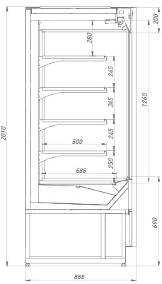 09b915c4078add4743c6a3742da65f00.webp Горка холодильная BRANDFORD Zodiac Г 190