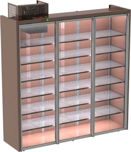 Шкаф винный KIFATO 2300х675х2150 (2325) СТ, 3 стеклянные двери