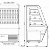 Горка холодильная CARBOMA F 13-07 VM 0,7-2 (1260/700 ВХСп-0,7)