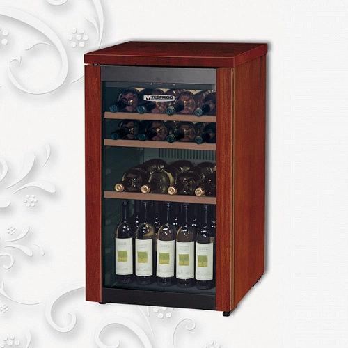 41240e857c32c7b5520d0f4a200d63db.webp Шкаф винный TECFRIGO EUROWINE 160 темный орех