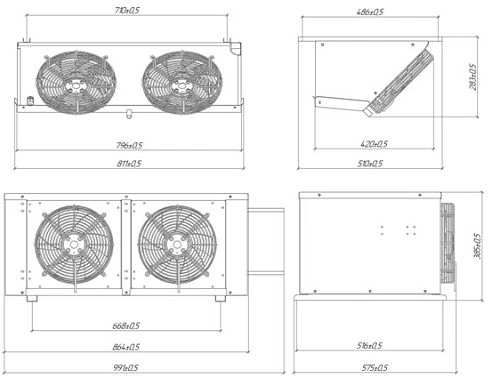 Сплит-система низкотемпературная INTERCOLD LCM 210 FT опция -30° С Evolution