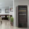 Шкаф винный ENOFRIGO DUAL VENT I.AM H2000 статический черный рамка серебристая 4 полки