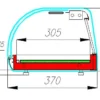 f3e8bb997ee00136996affa017ec406a.webp Витрина настольная холодильная CARBOMA Sushi Bar AС37 SM 1,8-1