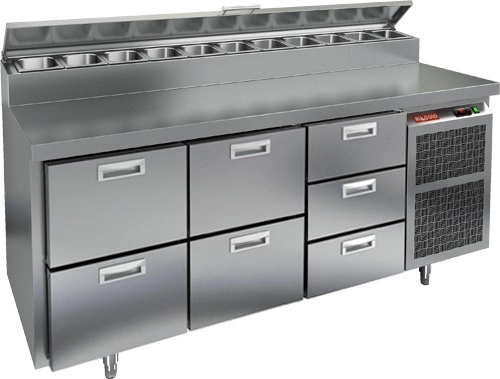 ol71m7x3tb19zaak0ldyeqwe340uz4wp.webp Стол для пиццы HICOLD PZ2-223/GN (1/6H)
