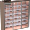 Шкаф винный KIFATO 2750х675х2150 (2325) СТ, 4 стеклянные двери