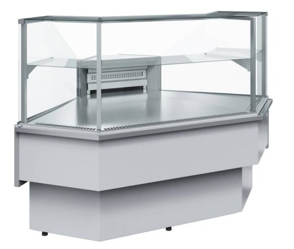 Холодильная витрина Carboma GC110 VM-5 (с боковинами, динамика, внешний 90) (0011-9006)