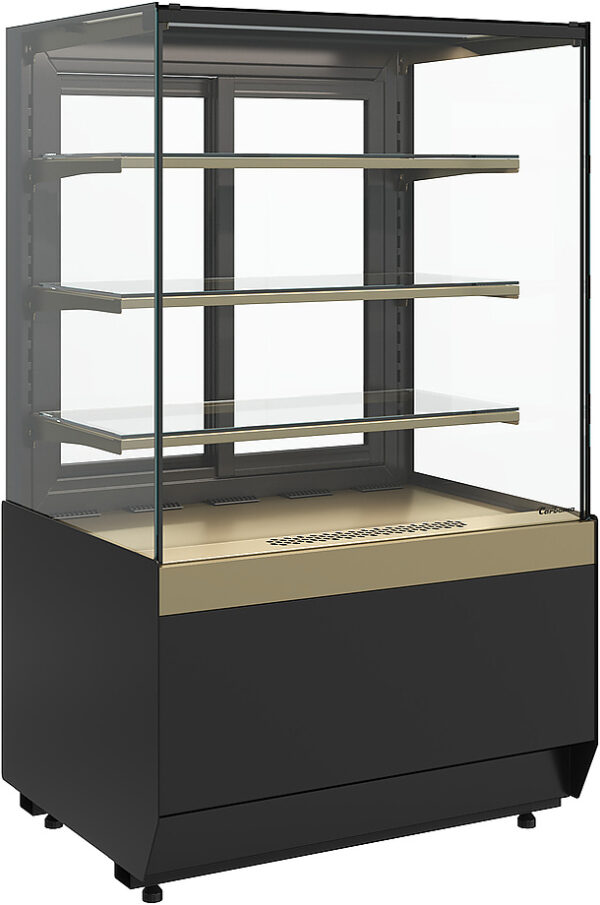 Витрина кондитерская Carboma KC70 VM 0,9-1 Light версия 2.0 (Bronze 9005/0109)